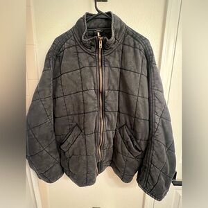 Free people quilted dolman sleeve jacket.